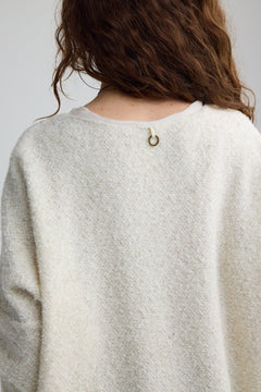 LuukaaLuukaa Dakota Knitted Relaxed TopTopsNature - Blue Water Clothing