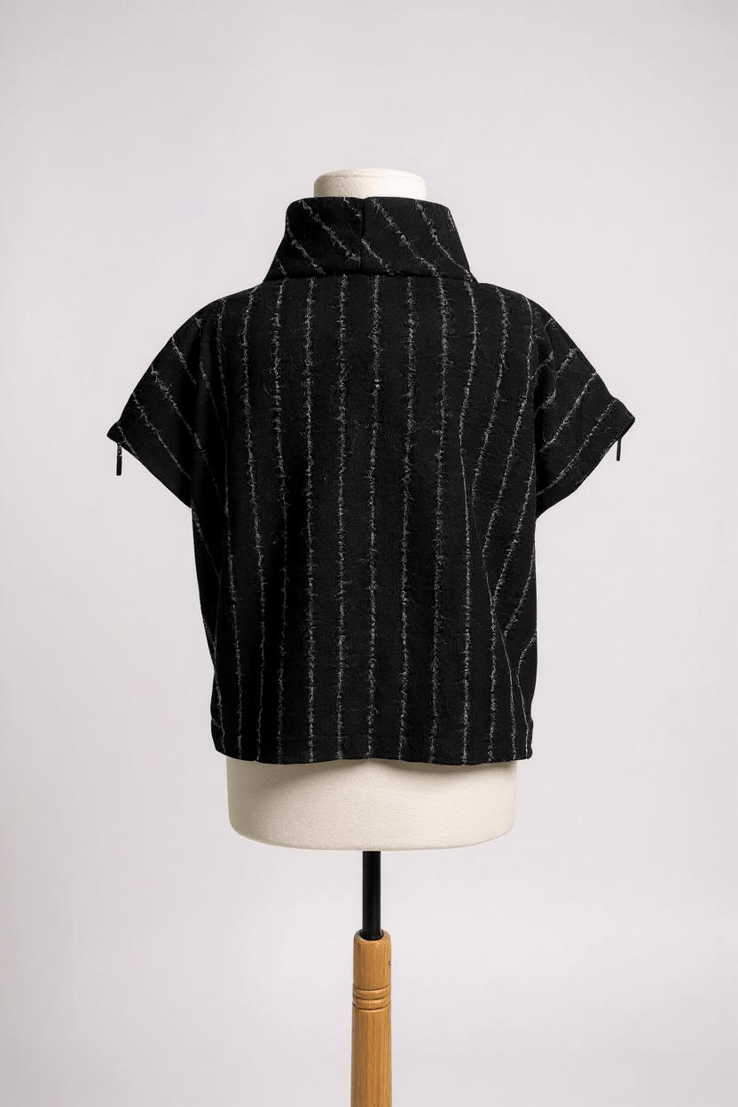 LuukaaLuukaa Elara Wool Knitted Blouse BlackTopsMonochrome Black - Blue Water Clothing