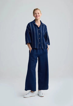LuukaaLuukaa Jasmina Woven JacketCoats & JacketsNavy - Blue Water Clothing