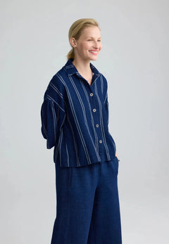 LuukaaLuukaa Jasmina Woven JacketCoats & JacketsNavy - Blue Water Clothing
