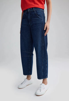 LuukaaLuukaa Lennon Woven TrousersBottomsBlue Denim/Indigo Denim - Blue Water Clothing