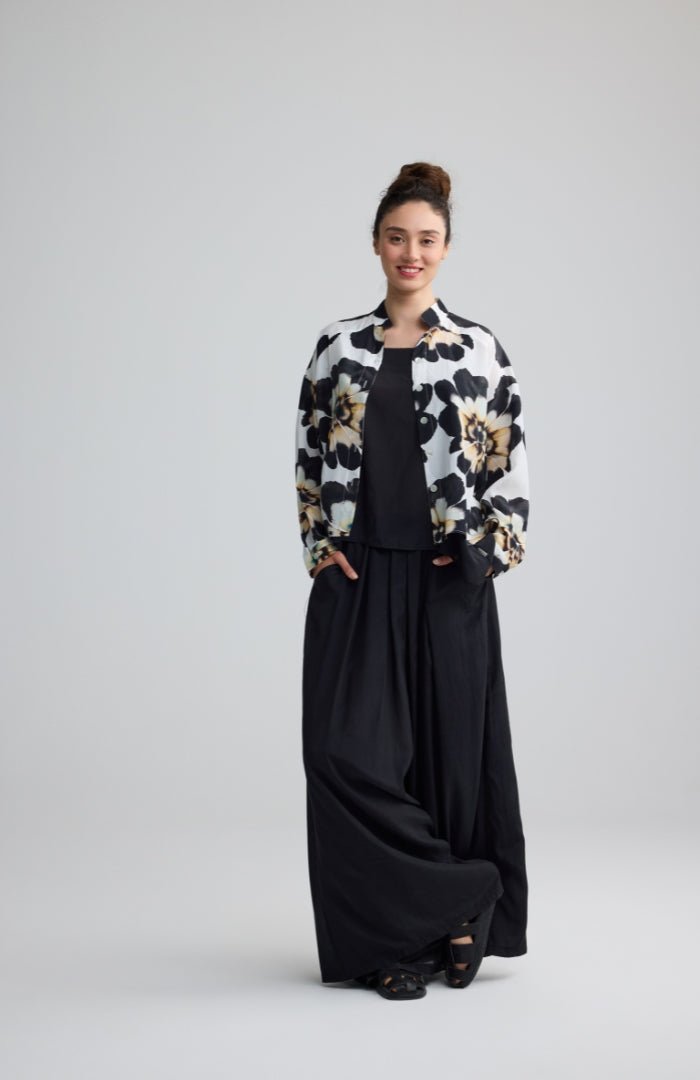 LuukaaLuukaa Lorena Woven BlouseTopsBlack - Blue Water Clothing