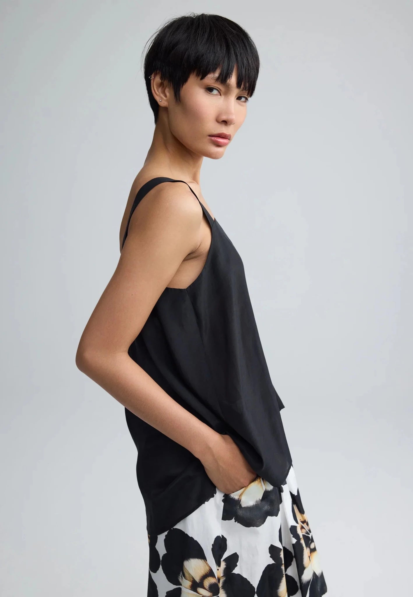 LuukaaLuukaa Lorena Woven TopTopsBlack - Blue Water Clothing