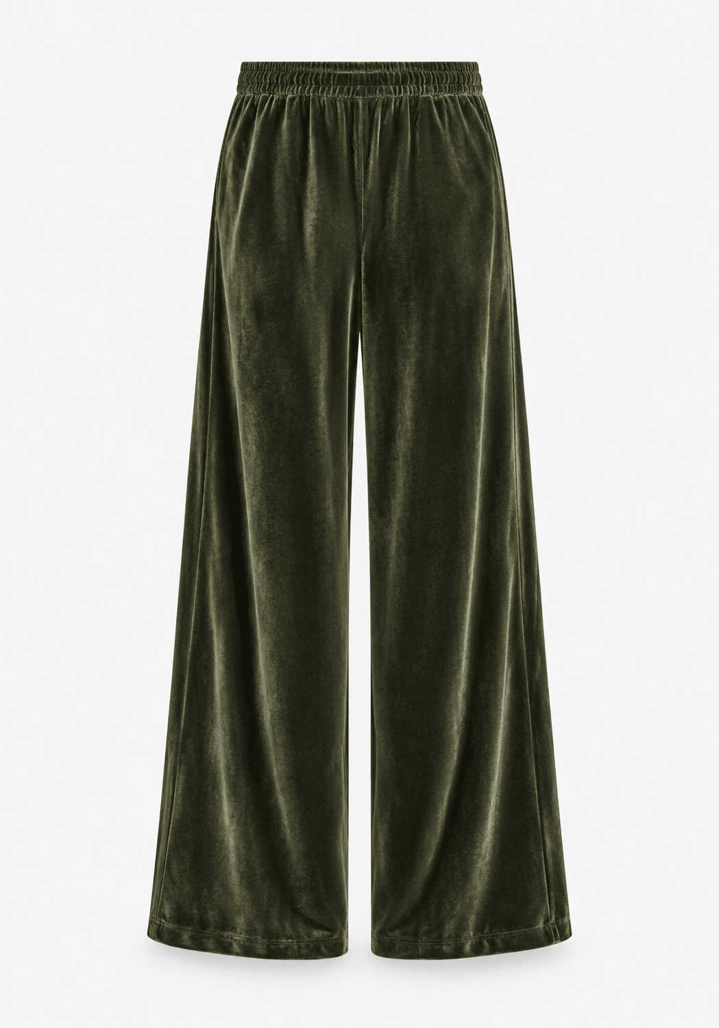 Luukaa Matilda Velvet TrouserKhaki - Blue Water Clothing