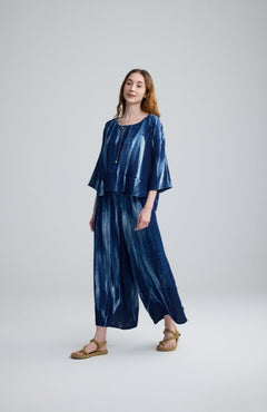 LuukaaLuukaa Skylar Woven TrousersBottomsCandy Sky - Blue Water Clothing