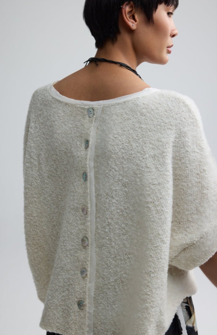 LuukaaLuukaa Sloane Knitted BlouseTopsNature - Blue Water Clothing