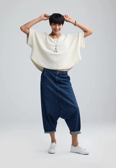 LuukaaLuukaa Sloane Knitted BlouseTopsNature - Blue Water Clothing