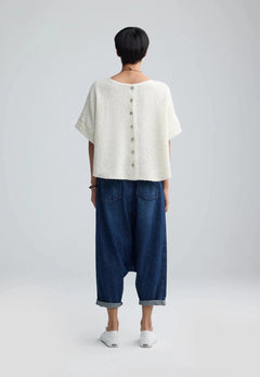 LuukaaLuukaa Sloane Knitted BlouseTopsNature - Blue Water Clothing