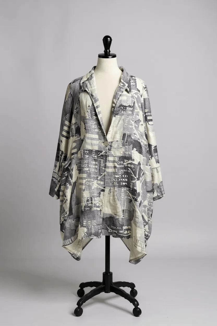 LuukaaLuukaa Woven Jacket 25135Coats & JacketsFoggy Grey - Blue Water Clothing