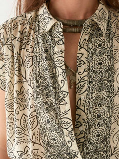 Maison HotelMaison Hotel Lea BlouseClothingWhite Lies - Blue Water Clothing