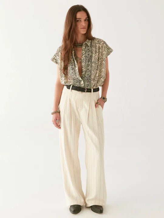 Maison HotelMaison Hotel Lea BlouseClothingWhite Lies - Blue Water Clothing