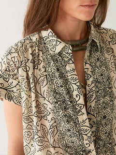 Maison HotelMaison Hotel Lea BlouseClothingWhite Lies - Blue Water Clothing