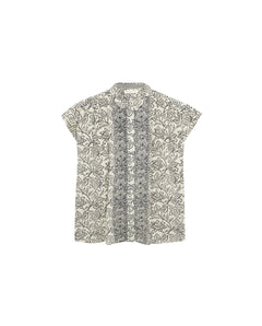 Maison HotelMaison Hotel Lea BlouseClothingWhite Lies - Blue Water Clothing