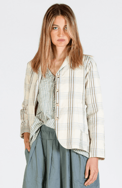 Mama bMama b Cimone K Jacket CheckClothing61362 Check - Blue Water Clothing