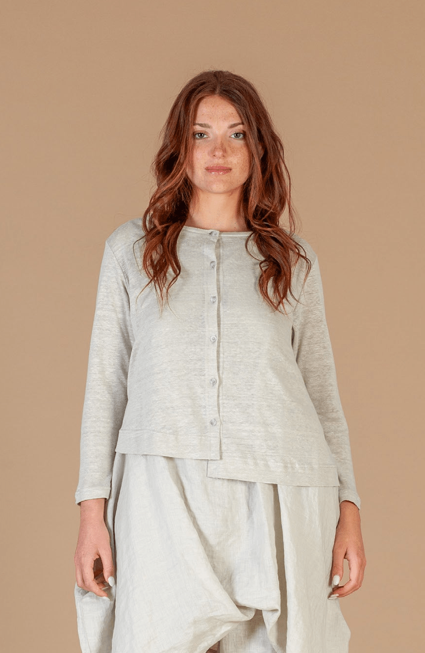 Mama bMama b Crema L Linen CardiganTopsCalce - Blue Water Clothing