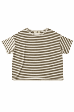 Mama bMama b Gio Linen Stripe T-ShirtTopsCumino - Blue Water Clothing