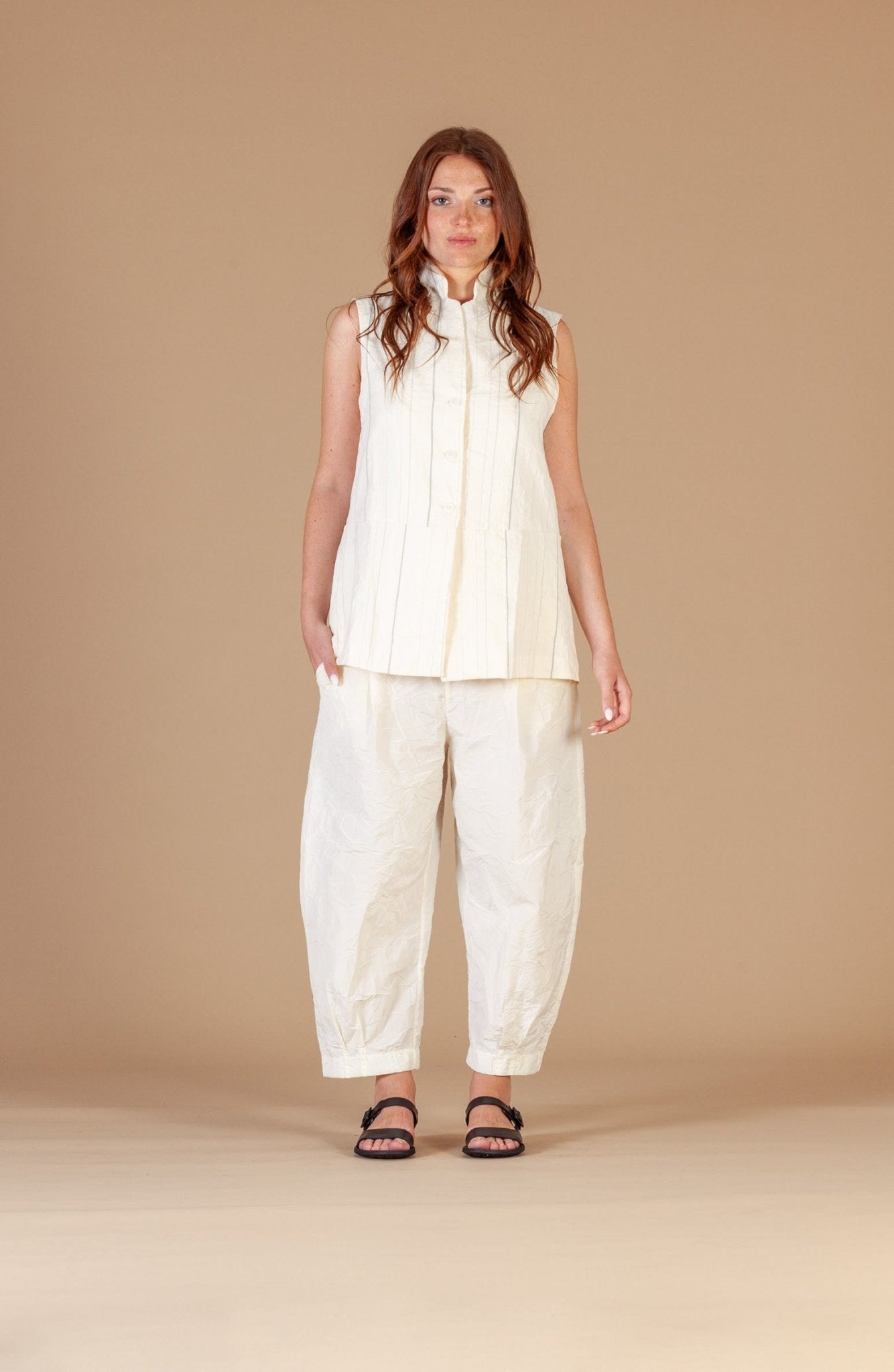 Mama bMama b IOS Goccia R VestTopsLatte - Blue Water Clothing