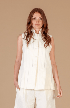 Mama bMama b IOS Goccia R VestTopsLatte - Blue Water Clothing