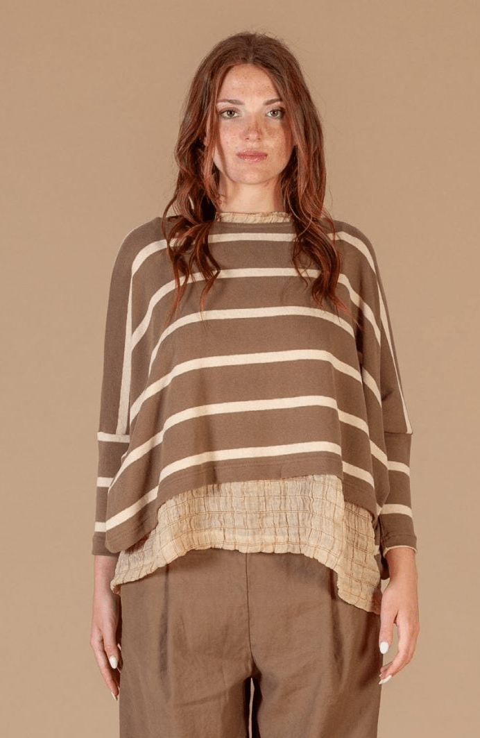 Mama bMama b Kira M JumperTopsCumino 34833 Stripe - Blue Water Clothing