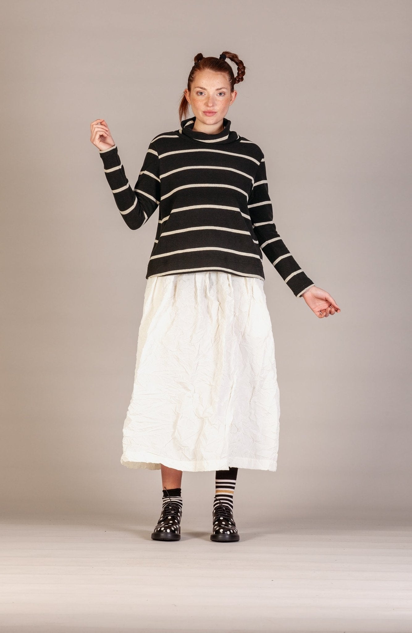 Mama bMama b Lydia Stripe Jumper BlackSweaterBlack 27262 - Blue Water Clothing