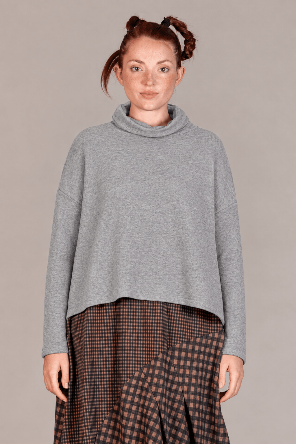 Mama b Moyet Jumper AW26Grey Melange - Blue Water Clothing
