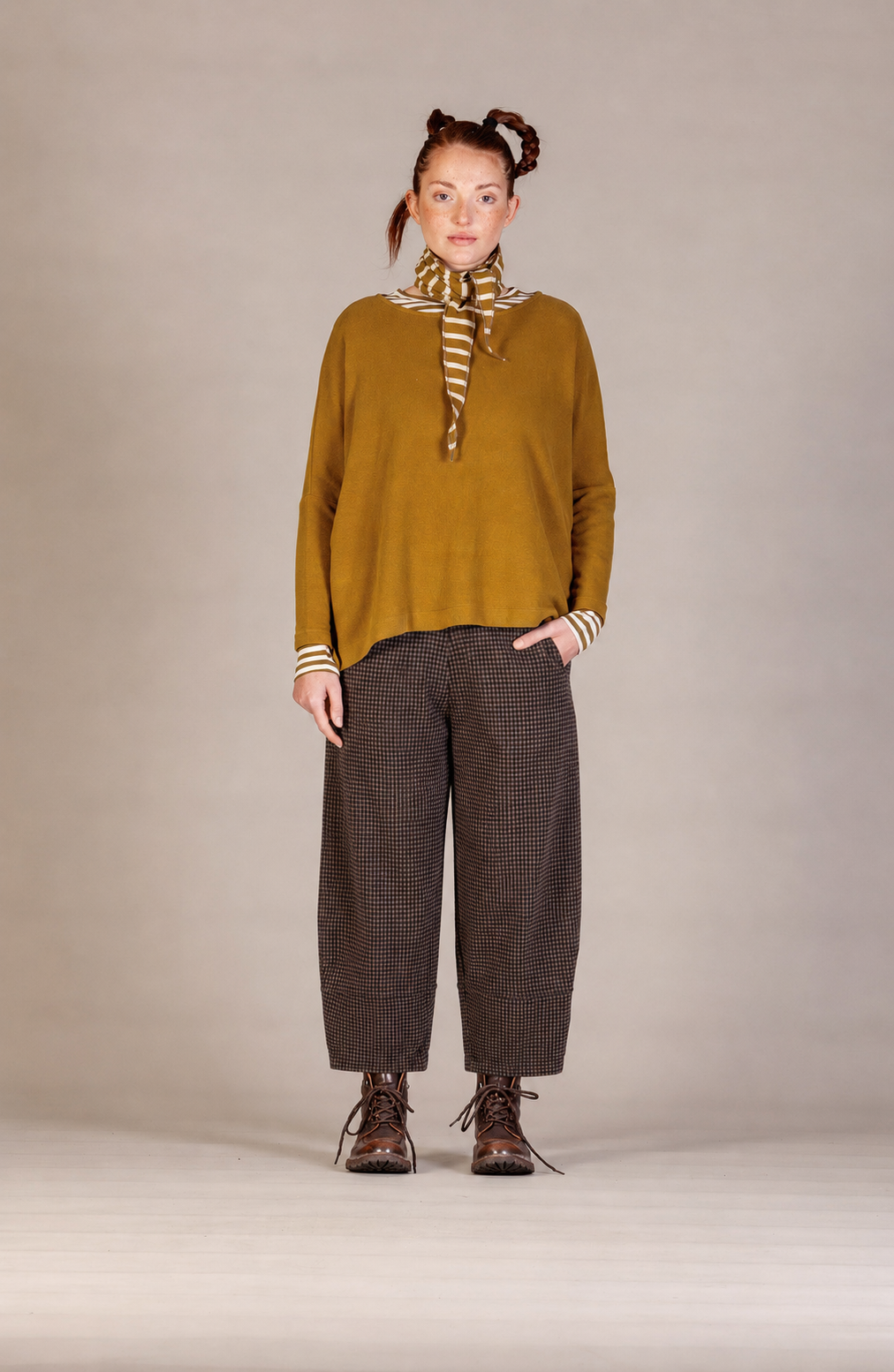 Mama b Bimira Trousers Small Check