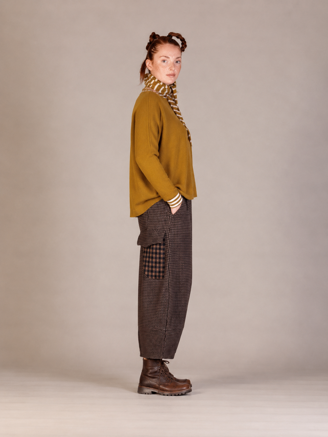 Mama b Bimira Trousers Small Check