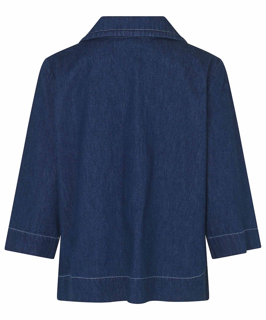 Masai Bonolo Dark Denim Blouse - Blue Water Clothing