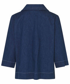 Masai Bonolo Dark Denim Blouse - Blue Water Clothing