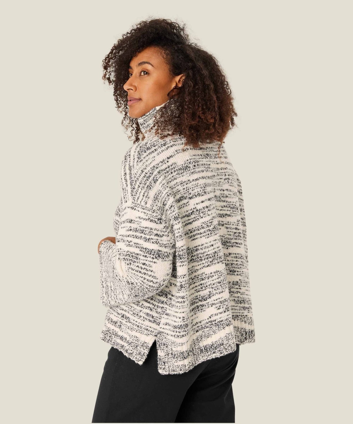 Masai Fuchsia High Neck Jumper - Blue Water Clothing