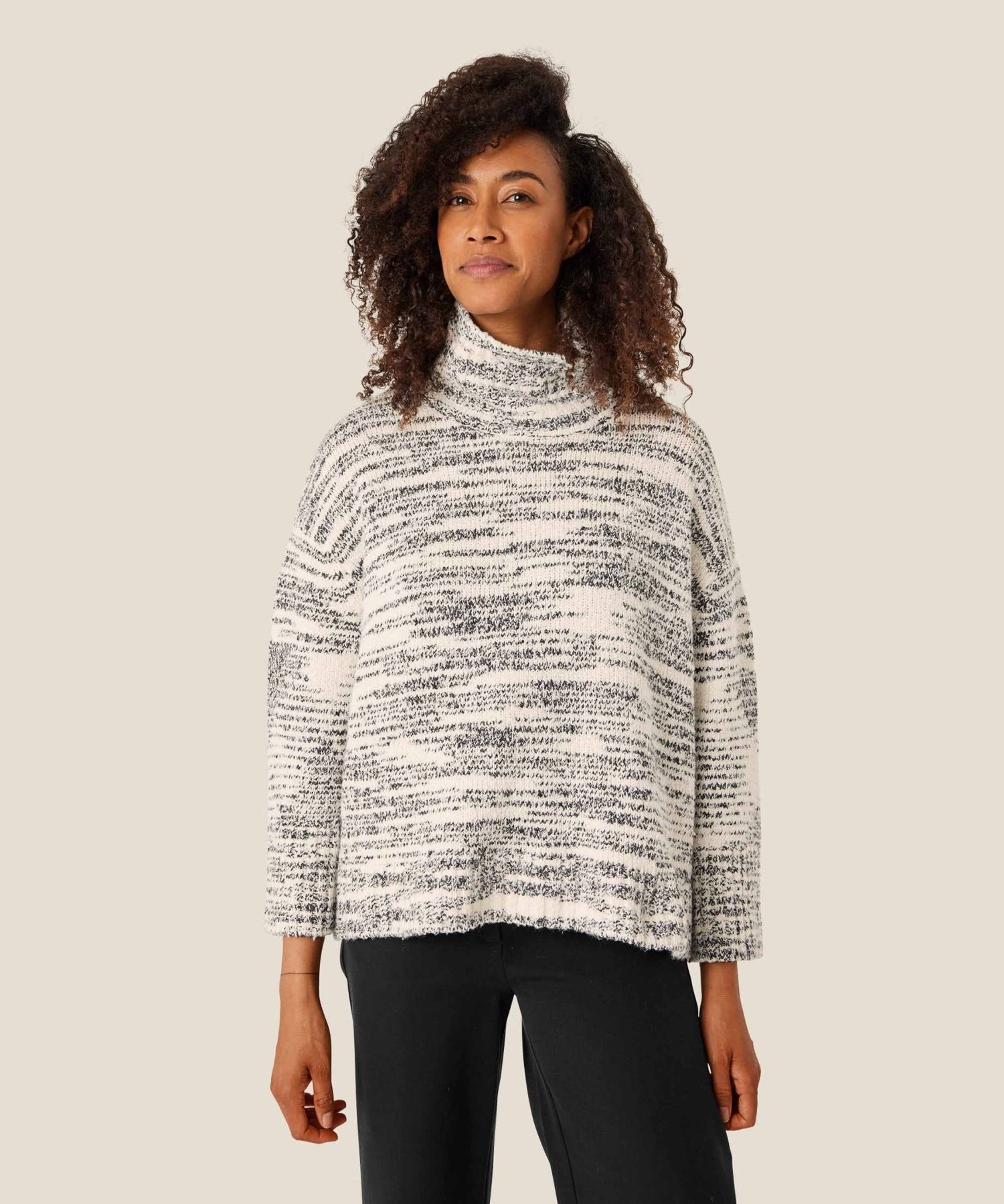 Masai Fuchsia High Neck Jumper - Blue Water Clothing