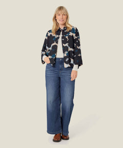 Masai Ilonka Flower Print Shirt - Blue Water Clothing