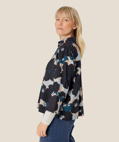 Masai Ilonka Flower Print Shirt - Blue Water Clothing