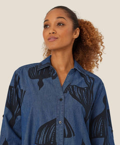MasaiMasai Ireba Dark Denim ShirtShirts & BlousesDark Denim - Blue Water Clothing