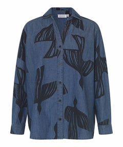 MasaiMasai Ireba Dark Denim ShirtShirts & BlousesDark Denim - Blue Water Clothing