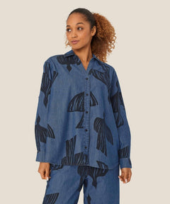 MasaiMasai Ireba Dark Denim ShirtShirts & BlousesDark Denim - Blue Water Clothing