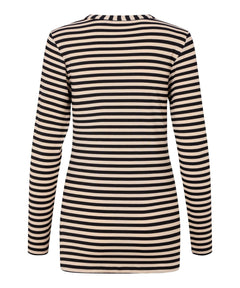 MasaiMasai MaDoritla Shaped Stripe Top BlackTopsBlack - Blue Water Clothing