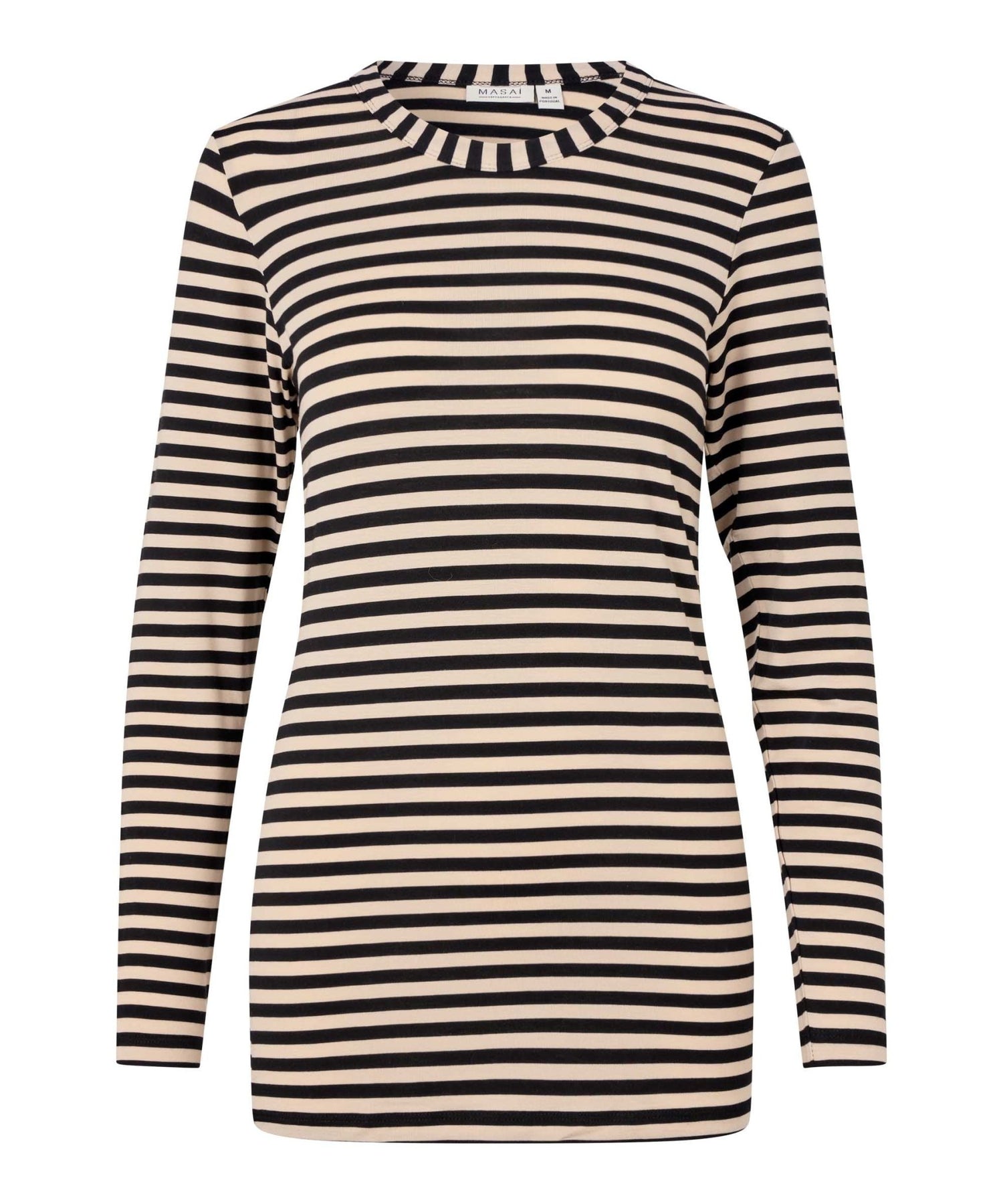 MasaiMasai MaDoritla Shaped Stripe Top BlackTopsBlack - Blue Water Clothing