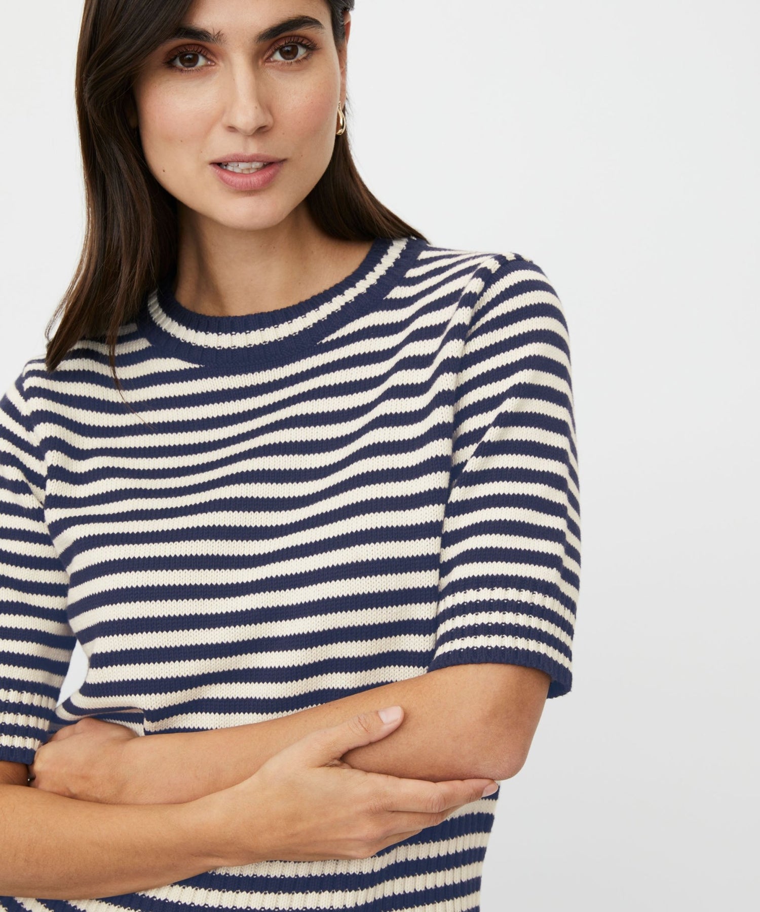 MasaiMasai MAFaeleen Short Sleeve Knitted TopTopsNavy Blazer - Blue Water Clothing