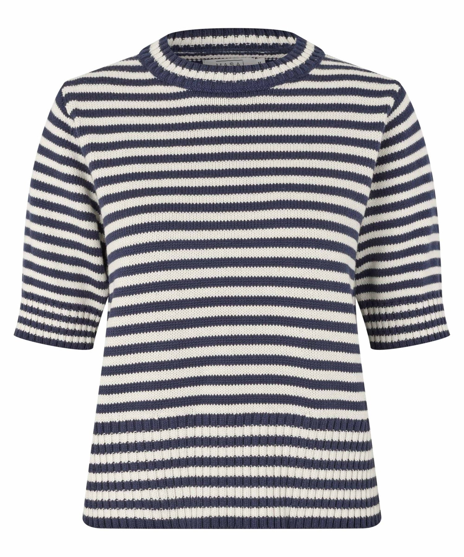 MasaiMasai MAFaeleen Short Sleeve Knitted TopTopsNavy Blazer - Blue Water Clothing