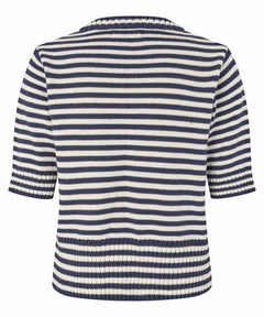 MasaiMasai MAFaeleen Short Sleeve Knitted TopTopsNavy Blazer - Blue Water Clothing