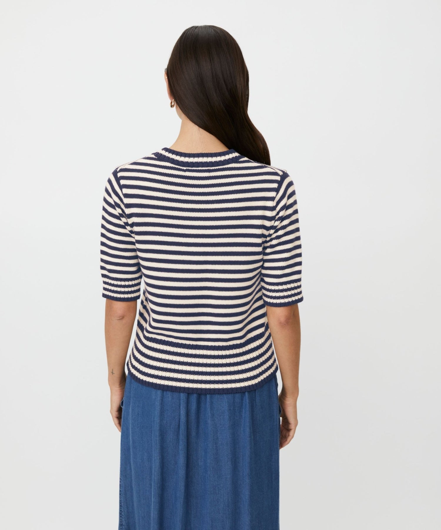 MasaiMasai MAFaeleen Short Sleeve Knitted TopTopsNavy Blazer - Blue Water Clothing