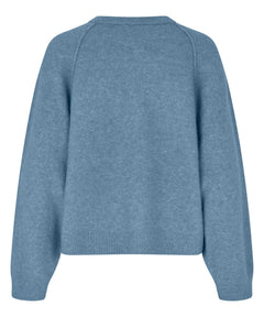 MasaiMasai MaFathia Regular KnitTopsMedium Grey Melange - Blue Water Clothing