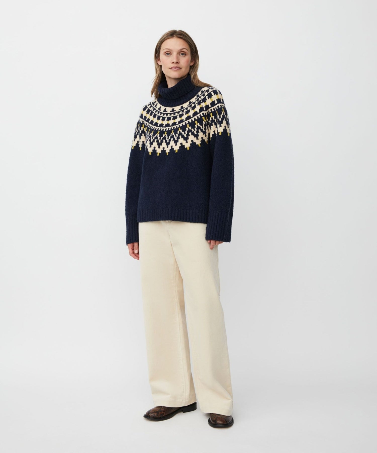 MasaiMasai MaFatima Fairisle Jumper NavyTopsNavy Blazer - Blue Water Clothing
