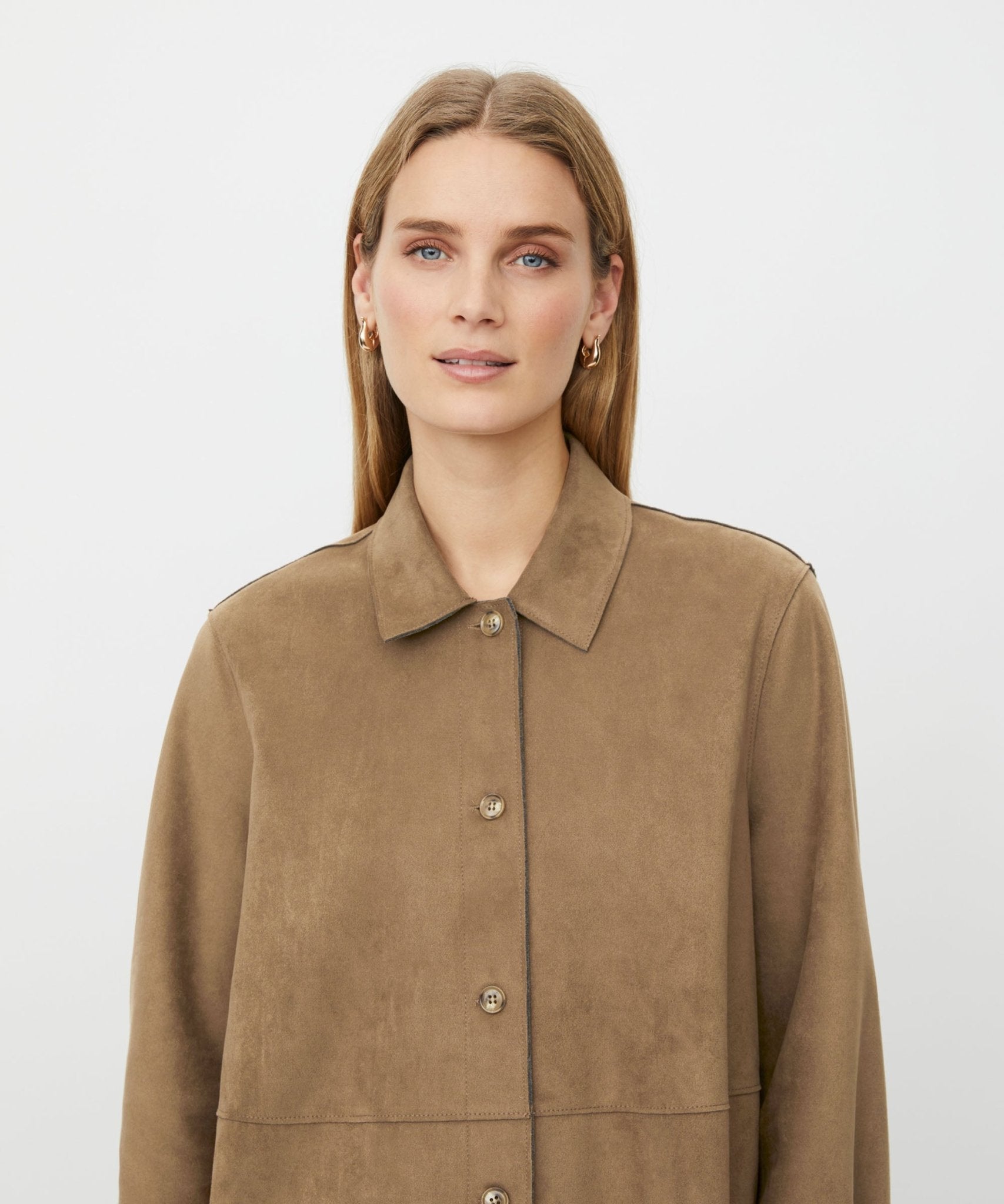 Masai MAIvethra Brown Faux Suede Shirt