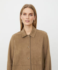 MasaiMasai MAIvethra Brown Faux Suede ShirtFootwearOtter - Blue Water Clothing