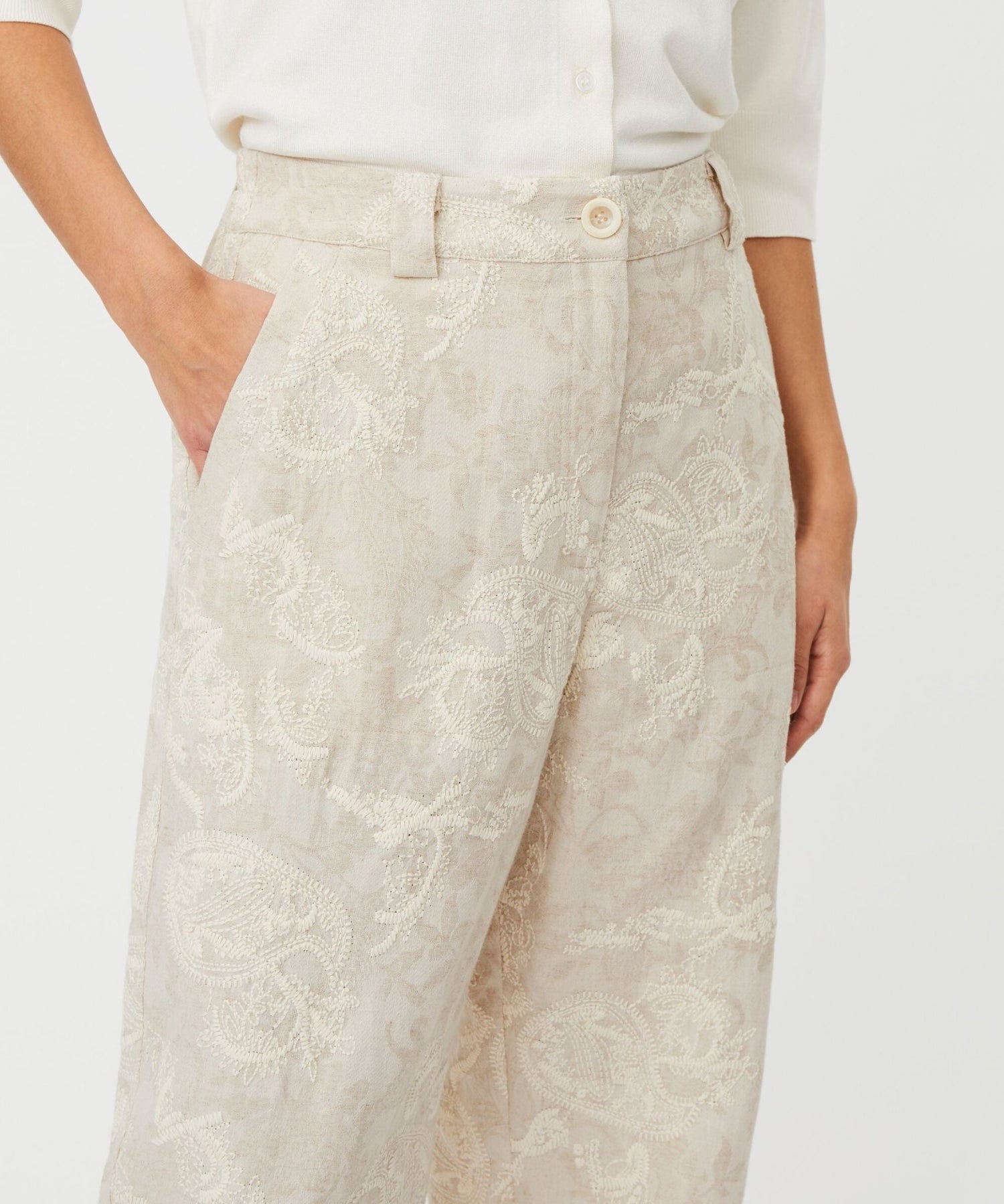 MasaiMasai MaPaelith TrousersBottomsNatural - Blue Water Clothing