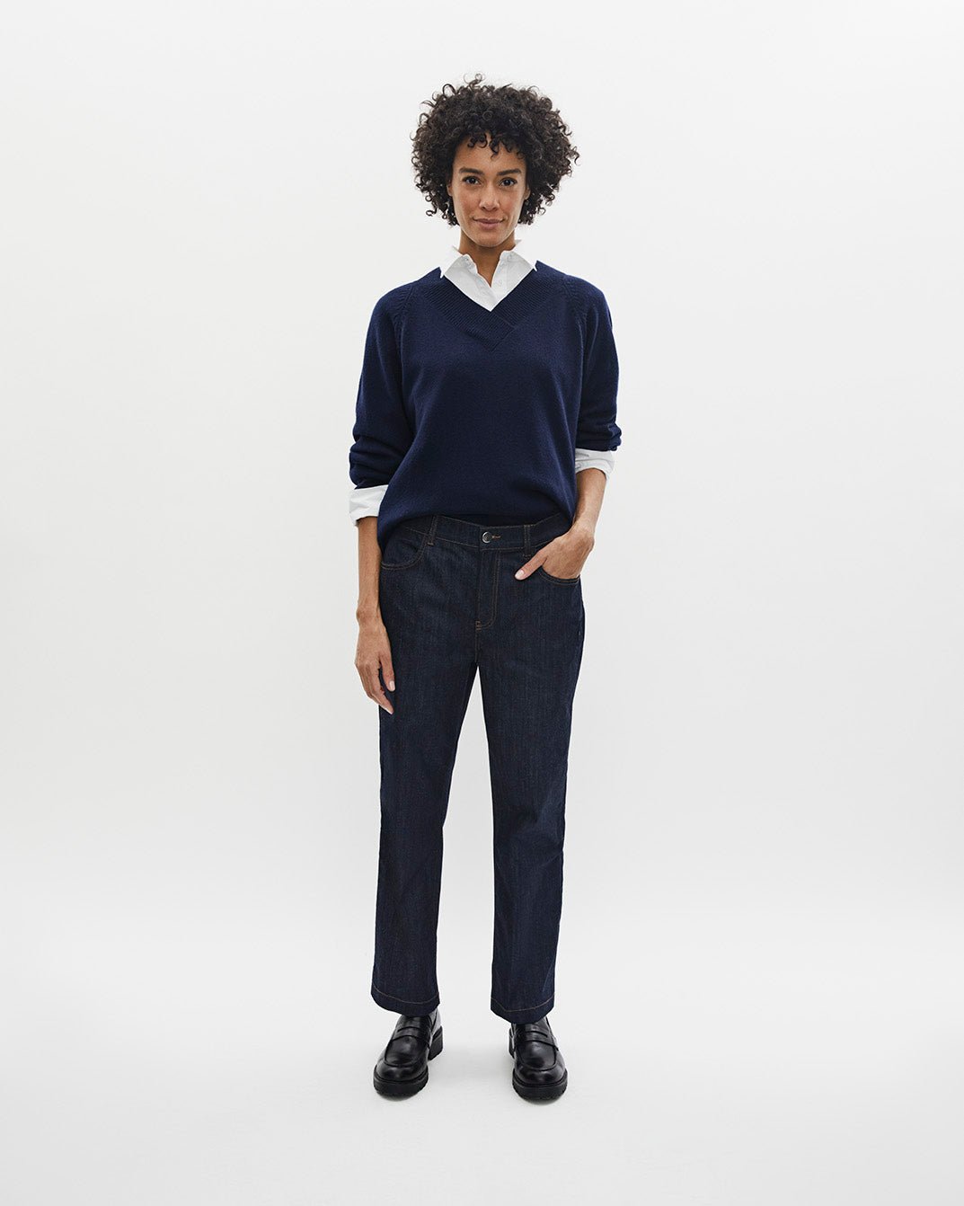 MasaiMasai MaPortiscan Cropped Fitted Jeans Dark DenimBottomsDark Denim - Blue Water Clothing