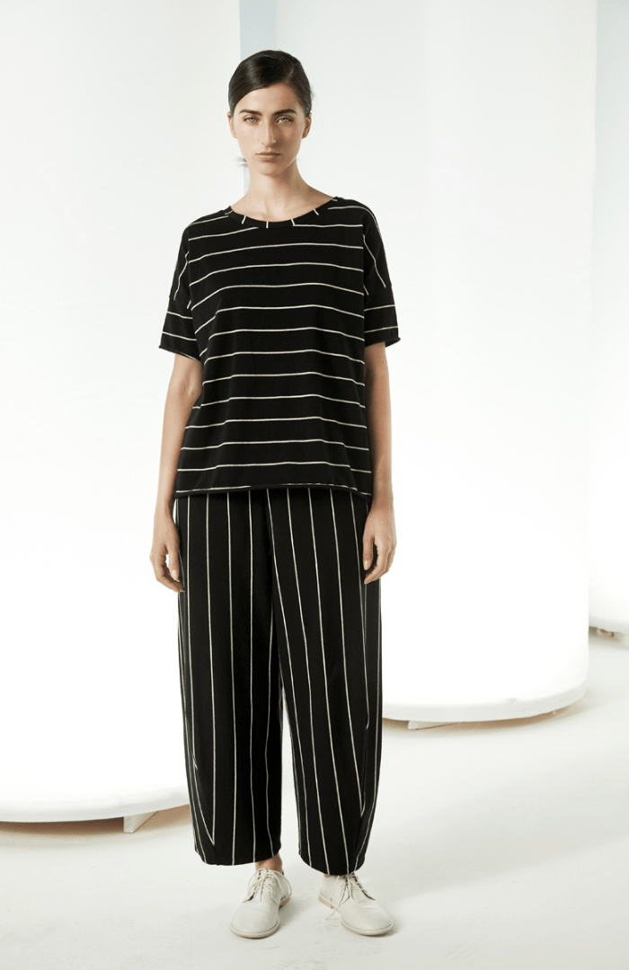 Maxi Squared T-Shirt Nera - Blue Water Clothing