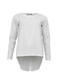 Costa ManiMissy BlouseTopsWhisper White - Blue Water Clothing